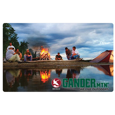 GANDER MOUNTAIN® $10 Gift Card - Shop for hunting, fishing, camping, and other outdoor gear and equipment with the original outdoors cataloger.  Redeemable online, over the phone and in-stores.